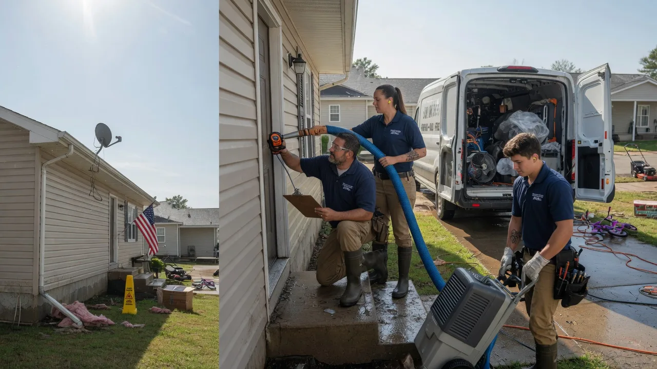 Ceiling Water Damage Restoration in Pleasantville, IA near me
